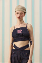 Dark Fleur Sılk Touch Denim Bluz - 2
