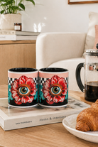 Göz Figürlü Özel Tasarım Porselen Kupa | Lucida | 330ml - 2