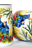 Lepora | Tavşan Ve Doğa Desenli | Özel Tasarım Porselen Kupa – 330ml - 8