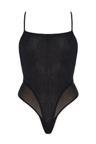 Vera Siyah Dantel Bodysuit - 0