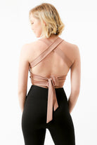 Arya Sırt Detaylı Crop Top, Camel - Bağlamalı - 4