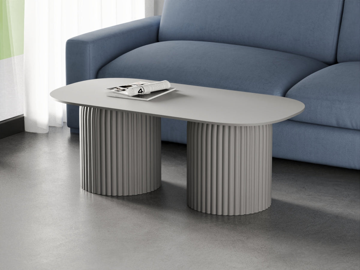 Seton Orta Sehpa, Platin Gri - 100x55 Cm - 0