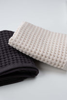 Aqua Line Waffle Yüz Havlusu Seti, Antrasit Ve Krem - 50x90 Cm - 1
