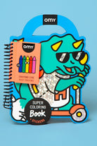 Omy Super Coloring & Stickers Book - Dino - 0