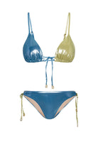 Amargosa Shiny Yellow And Blue Bikini Takımı - 13