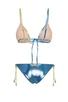 Amargosa Shiny Yellow And Blue Bikini Takımı - 14