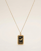 Ay Tarot Kartı Kolye, 925 Ayar Gümüş - 20 Mm - 0