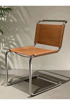 Siena Chair – Paslanmaz Çelik Suni Deri Sandalye - 0