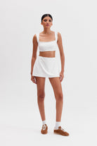 Viva Crop Top, Beyaz - 3