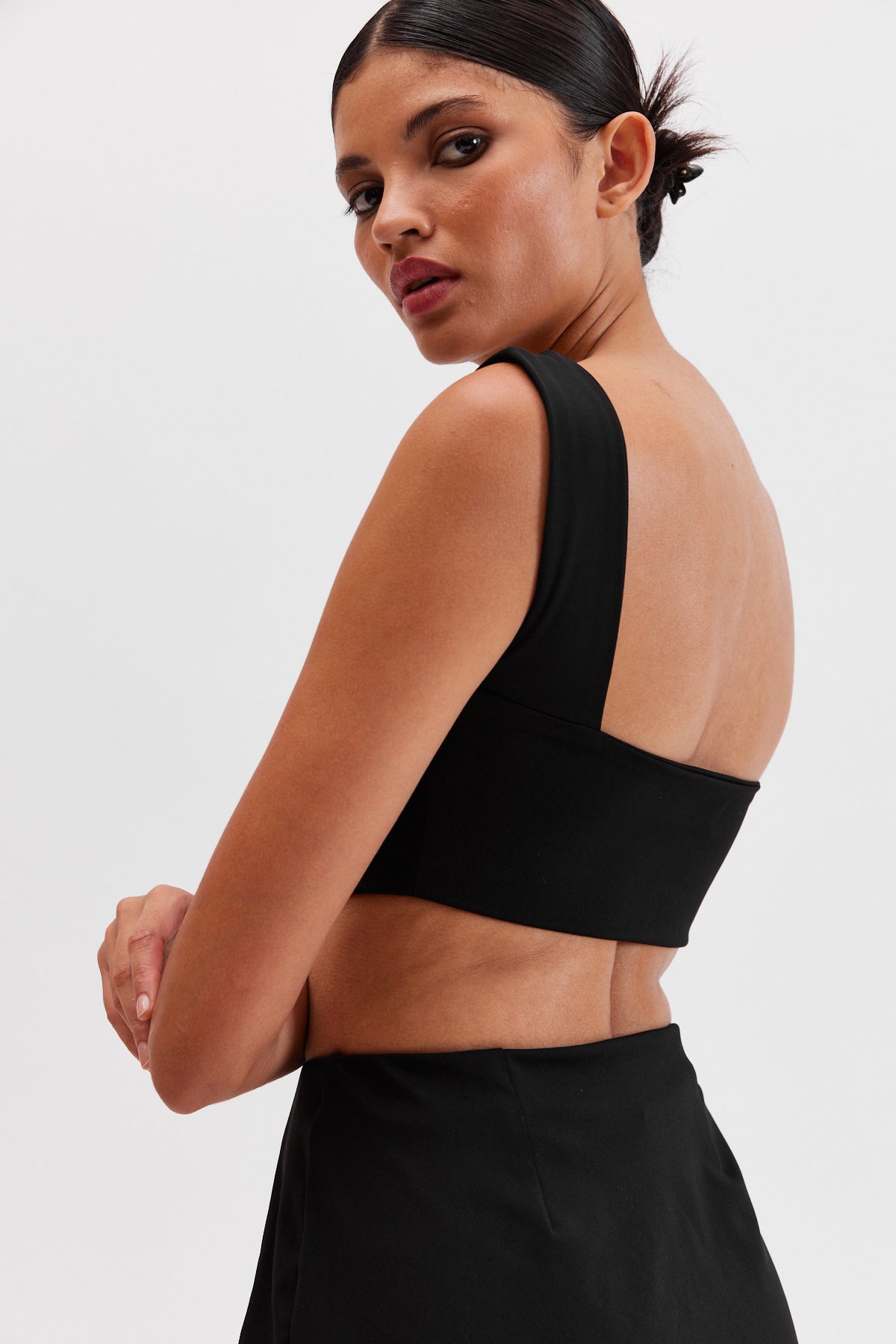 Viva Crop Top, Siyah - 5