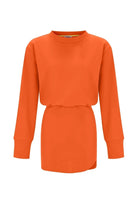 Vatkalı Sweat Mini Elbise - 0