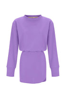 Vatkalı Sweat Mini Elbise - 1