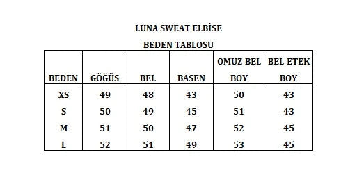 Vatkalı Sweat Mini Elbise - 5