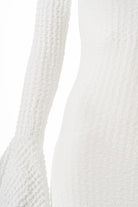 Fleur Sırtı Açık Gofreli Mini Elbise - 5
