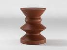 Adella Yan Sehpa, Zeytin Kahvesi - 39 cm Çap - 0