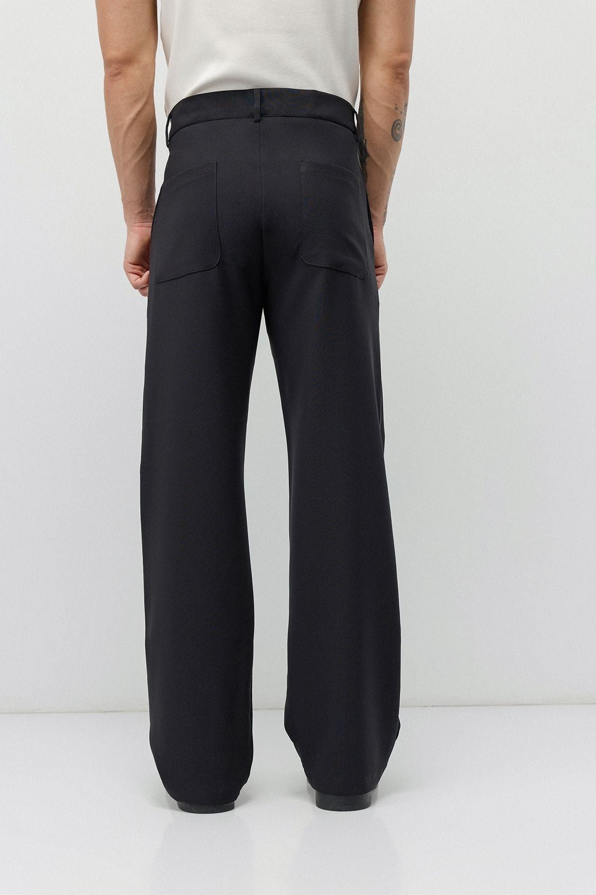 Yüksek Bel Flare Fit Pantolon - 8