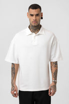 Basic Polo Yaka Oversize Tişört - 0