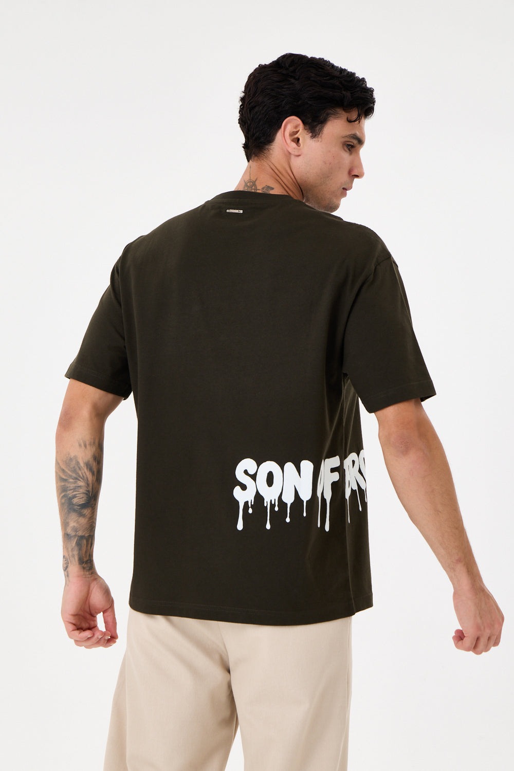 Dark Green Glow Puff Comfort T-Shirt - 0