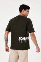 Dark Green Glow Puff Comfort T-Shirt - 0