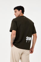 Dark Green Glow Puff Comfort T-Shirt - 1