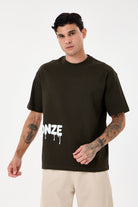 Dark Green Glow Puff Comfort T-Shirt - 3