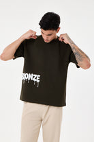 Dark Green Glow Puff Comfort T-Shirt - 4