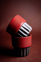 Orin Stoneware Bardak – Kırmızı & Kahverengi - 2
