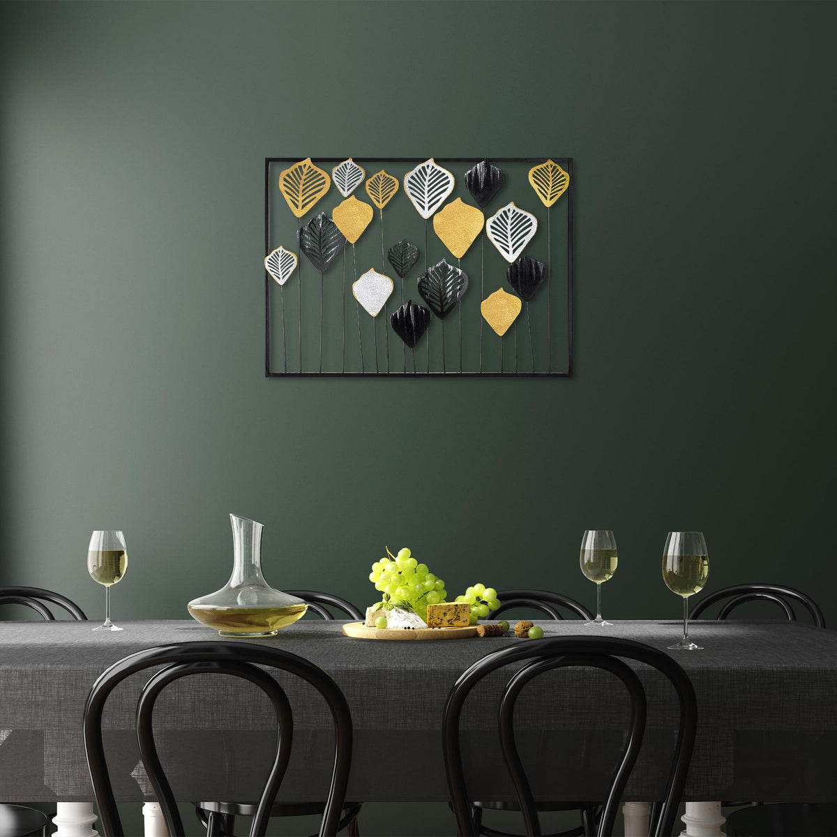 Dekoratif Metal Duvar Tablosu - 50x70 cm - 1