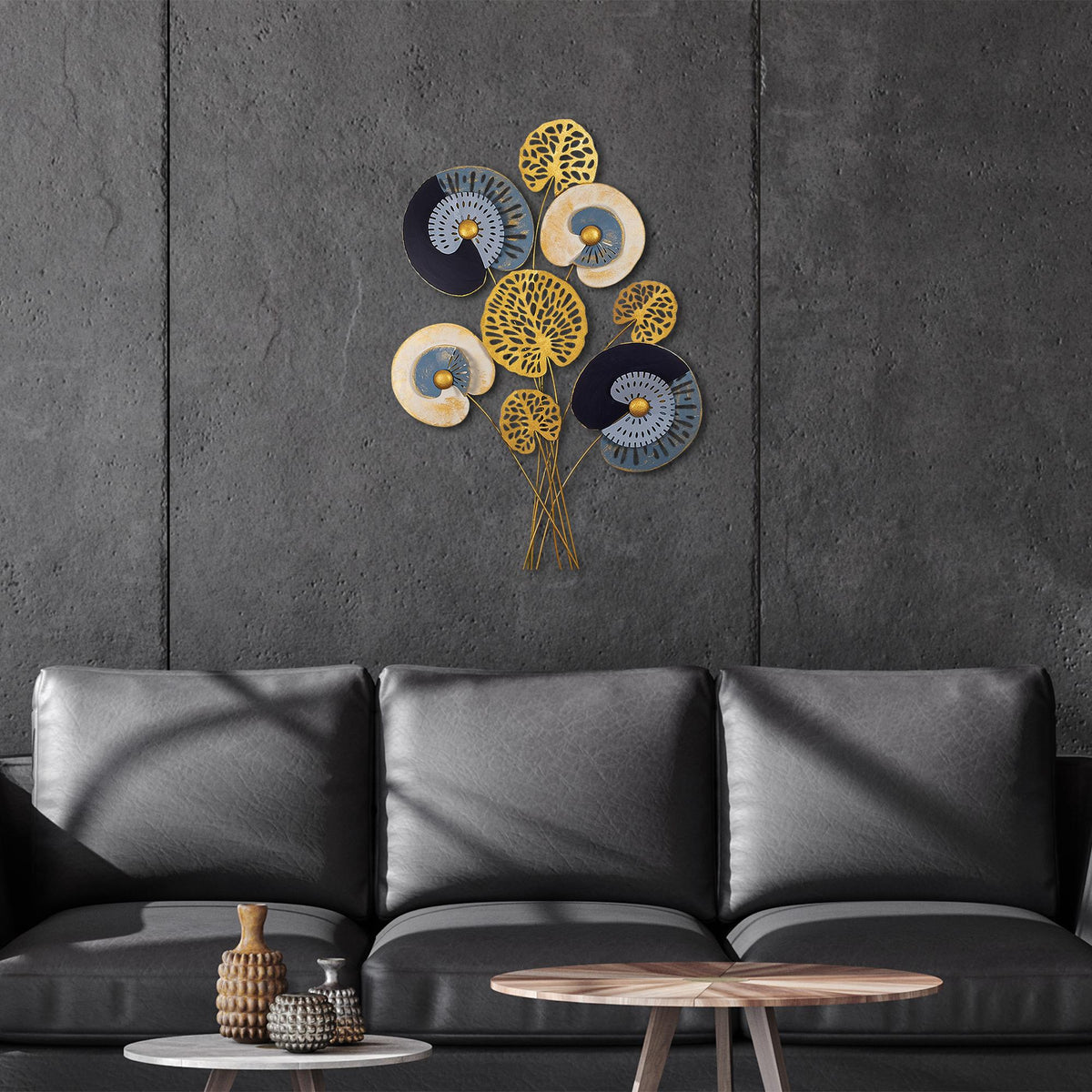 Dekoratif Metal Duvar Tablosu - 68x100 cm - 1