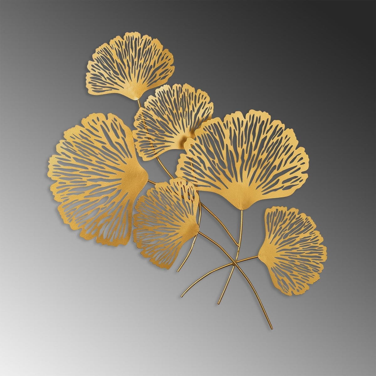 Dekoratif Metal Duvar Tablosu, Altın Rengi - 58x75 cm - 0