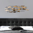 Dekoratif Metal Duvar Tablosu, Mat Bakır - 110x32 cm - 0