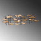 Dekoratif Metal Duvar Tablosu, Mat Bakır - 110x32 cm - 4