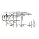 Dekoratif Metal Duvar Tablosu, Krom - 100x45 cm - 5