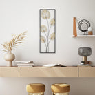 Dekoratif Metal Duvar Tablosu - 32x90 cm - 0