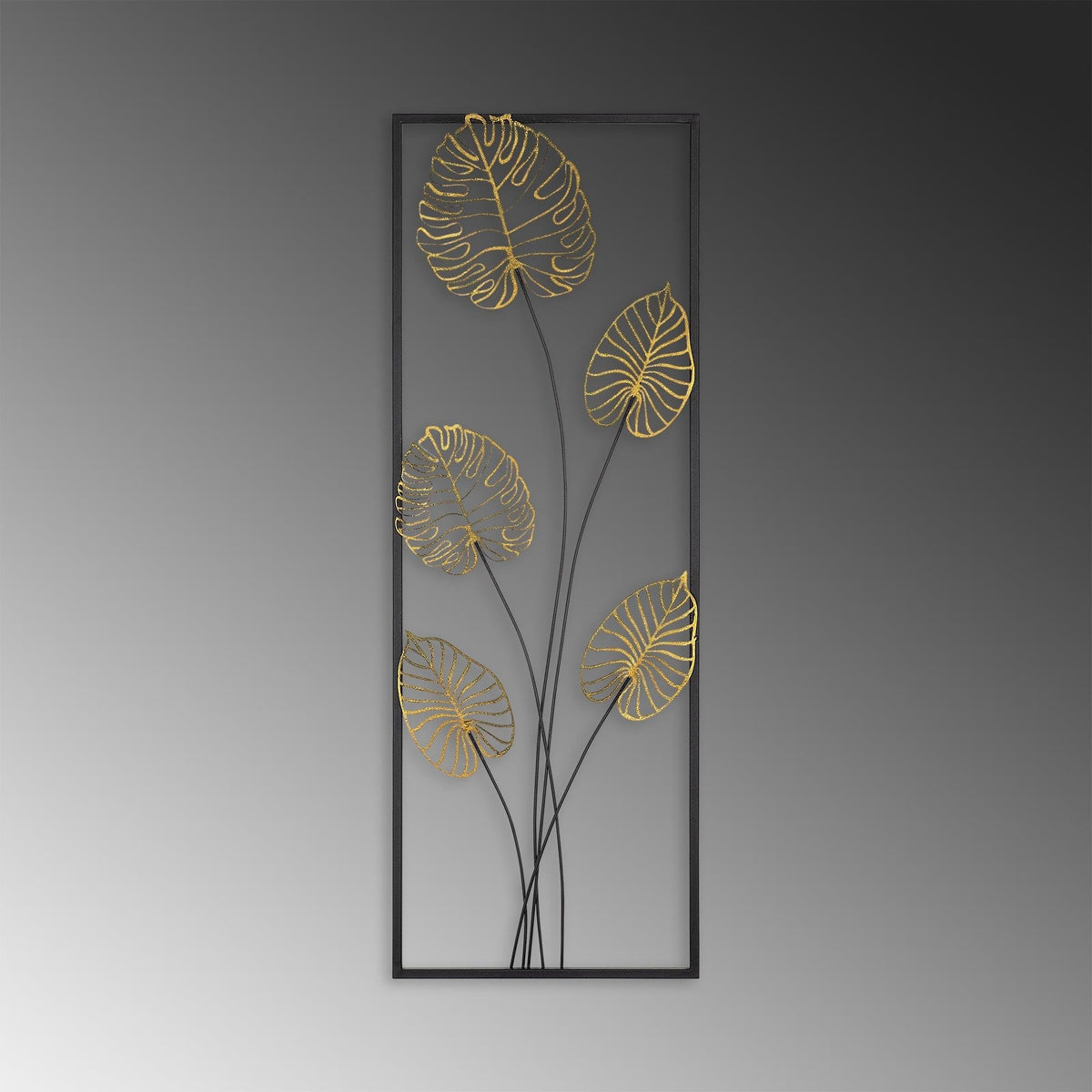 Dekoratif Metal Duvar Tablosu - 32x90 cm - 2