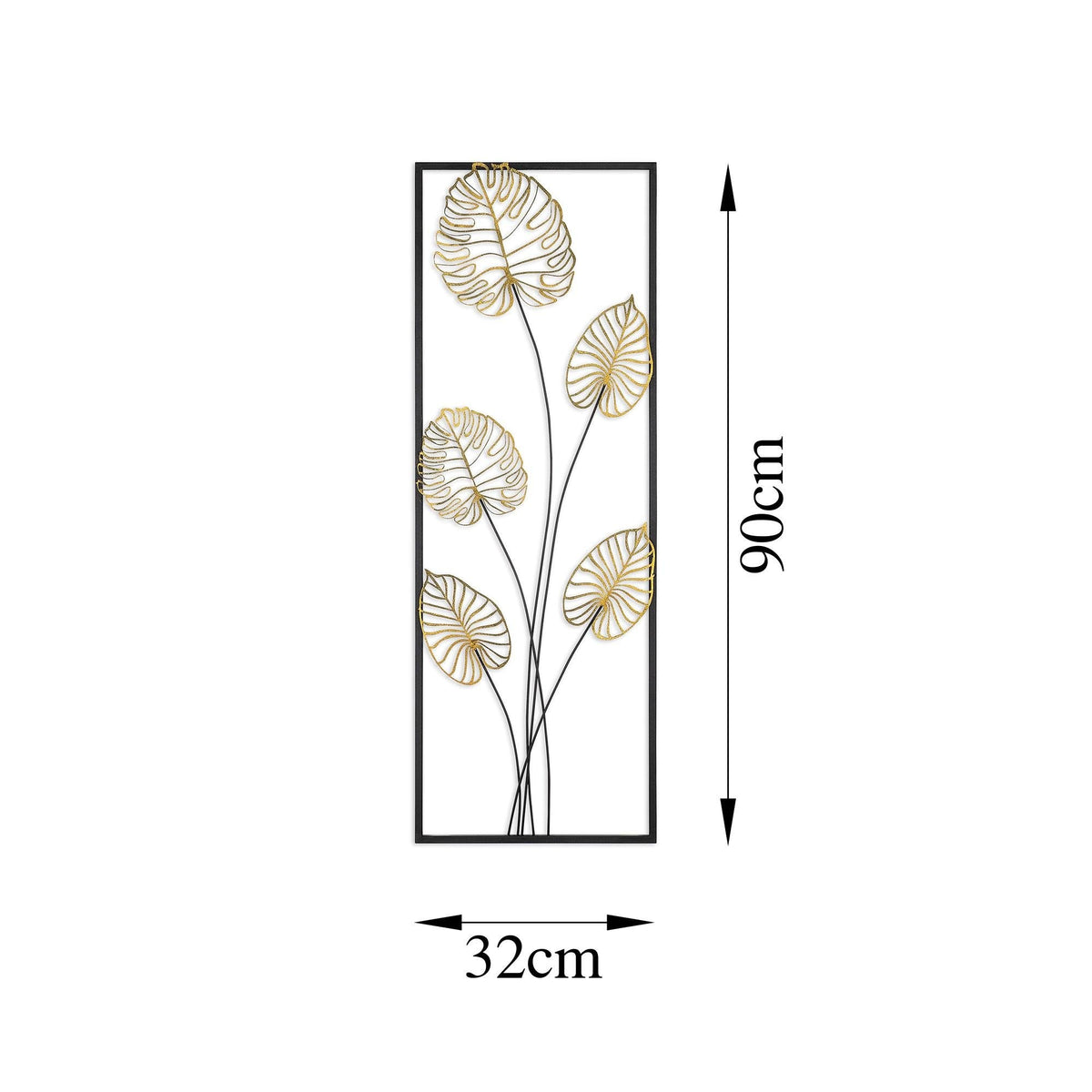 Dekoratif Metal Duvar Tablosu - 32x90 cm - 6