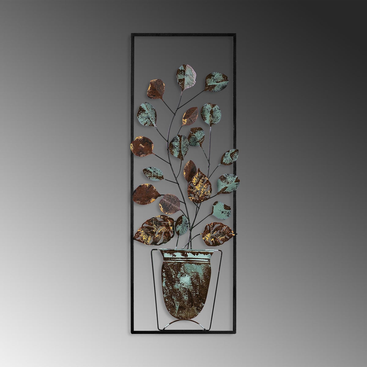 Dekoratif Metal Duvar Tablosu - 32x90 cm - 4