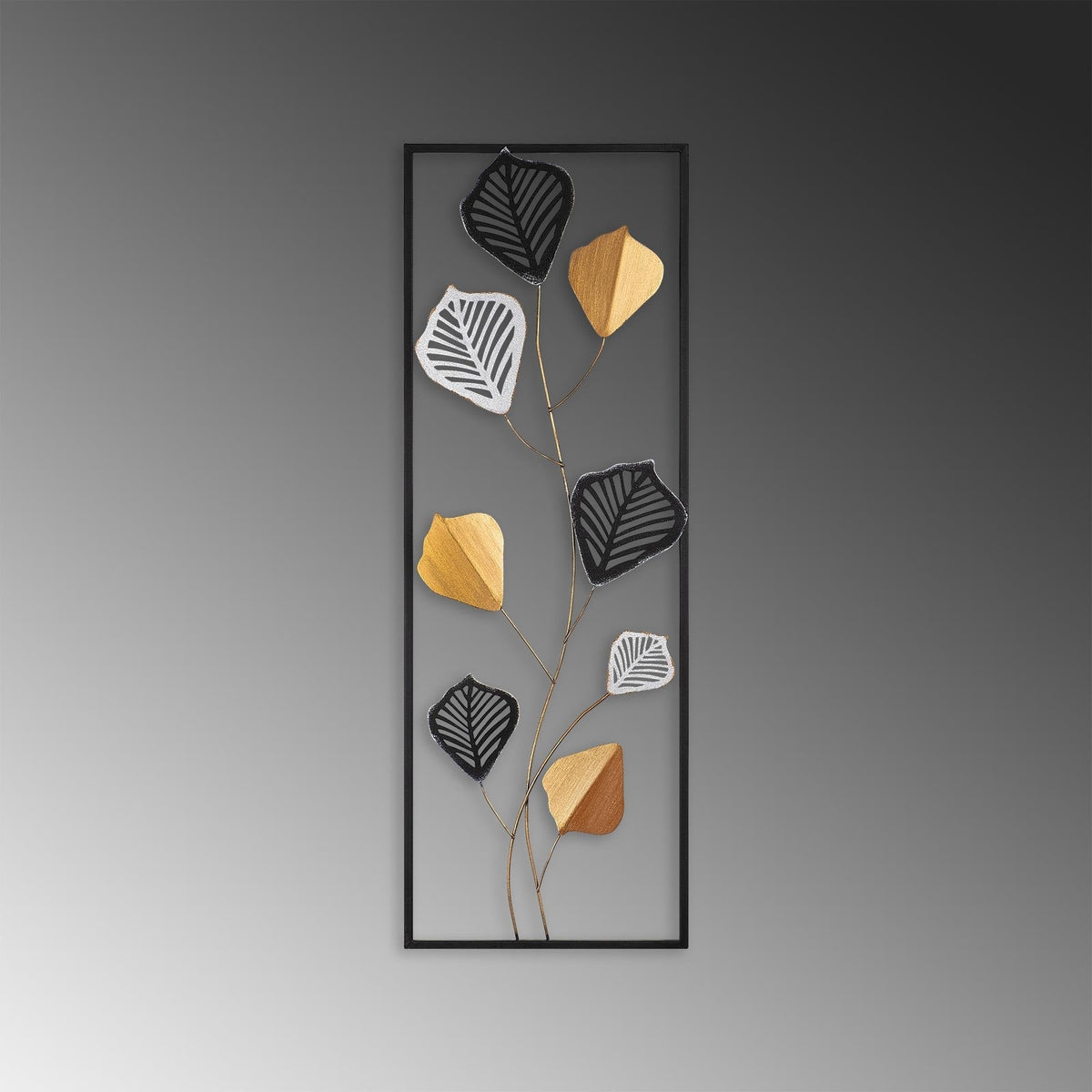 Dekoratif Metal Duvar Tablosu - 32x90 cm - 0