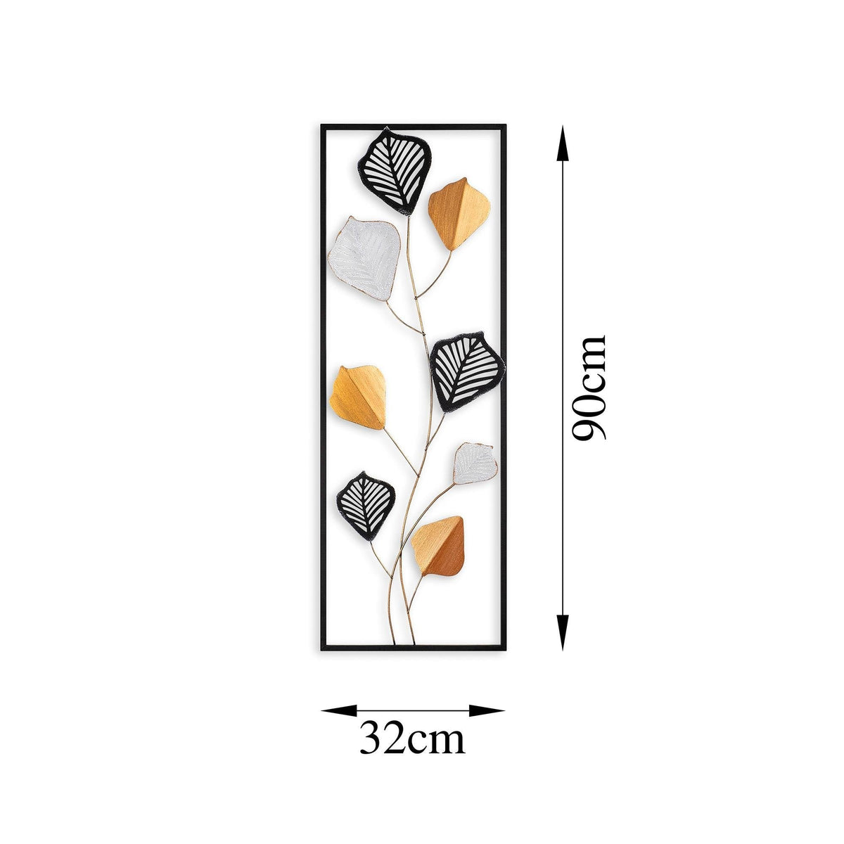 Dekoratif Metal Duvar Tablosu - 32x90 cm - 6