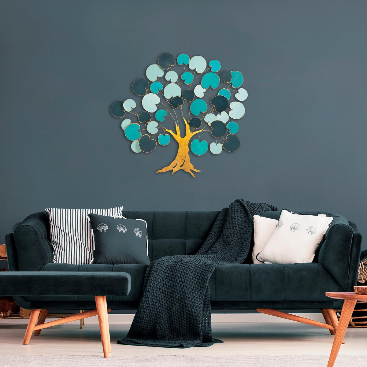 Dekoratif Metal Duvar Tablosu - 110x105 cm - 1
