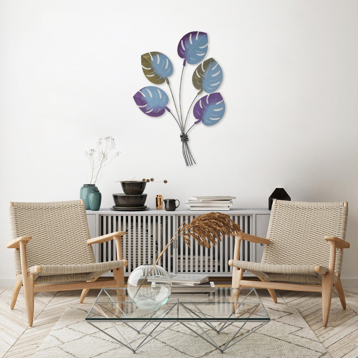 Dekoratif Metal Duvar Tablosu - 67x100 cm - 0