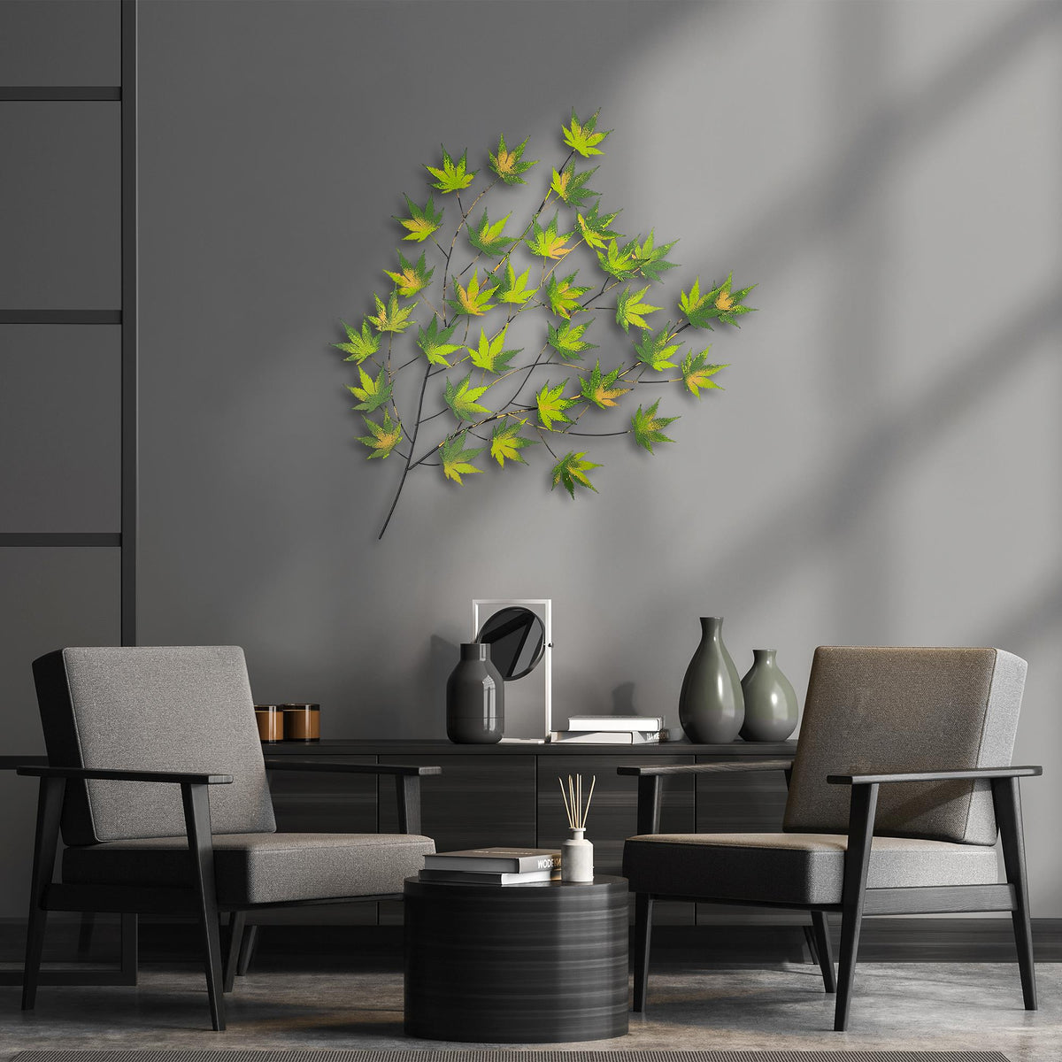 Dekoratif Metal Duvar Tablosu - 92x116 cm - 1