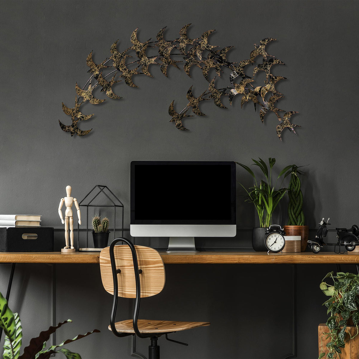 Dekoratif Metal Duvar Tablosu - 75x136 cm - 3