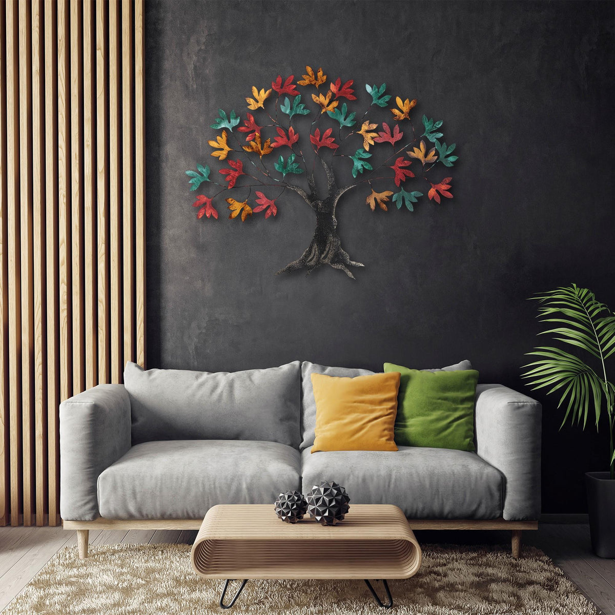 Dekoratif Metal Duvar Tablosu - 115x94 cm - 1