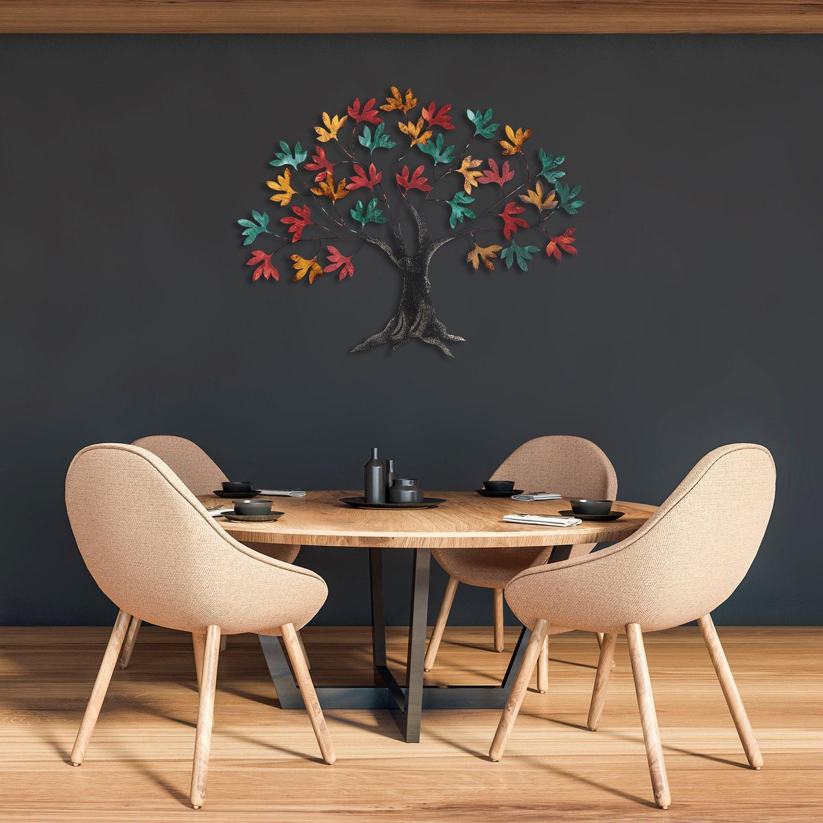 Dekoratif Metal Duvar Tablosu - 115x94 cm - 2