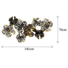 Dekoratif Metal Duvar Tablosu - 104x70 cm - 5