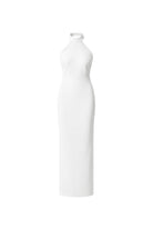 Marcel Midi Krep Elbise Ivory, Beyaz - 0