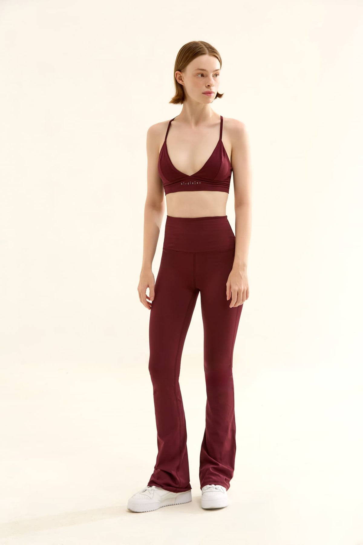 Triangle Spor ve Yoga Sütyeni, Bordo - 4