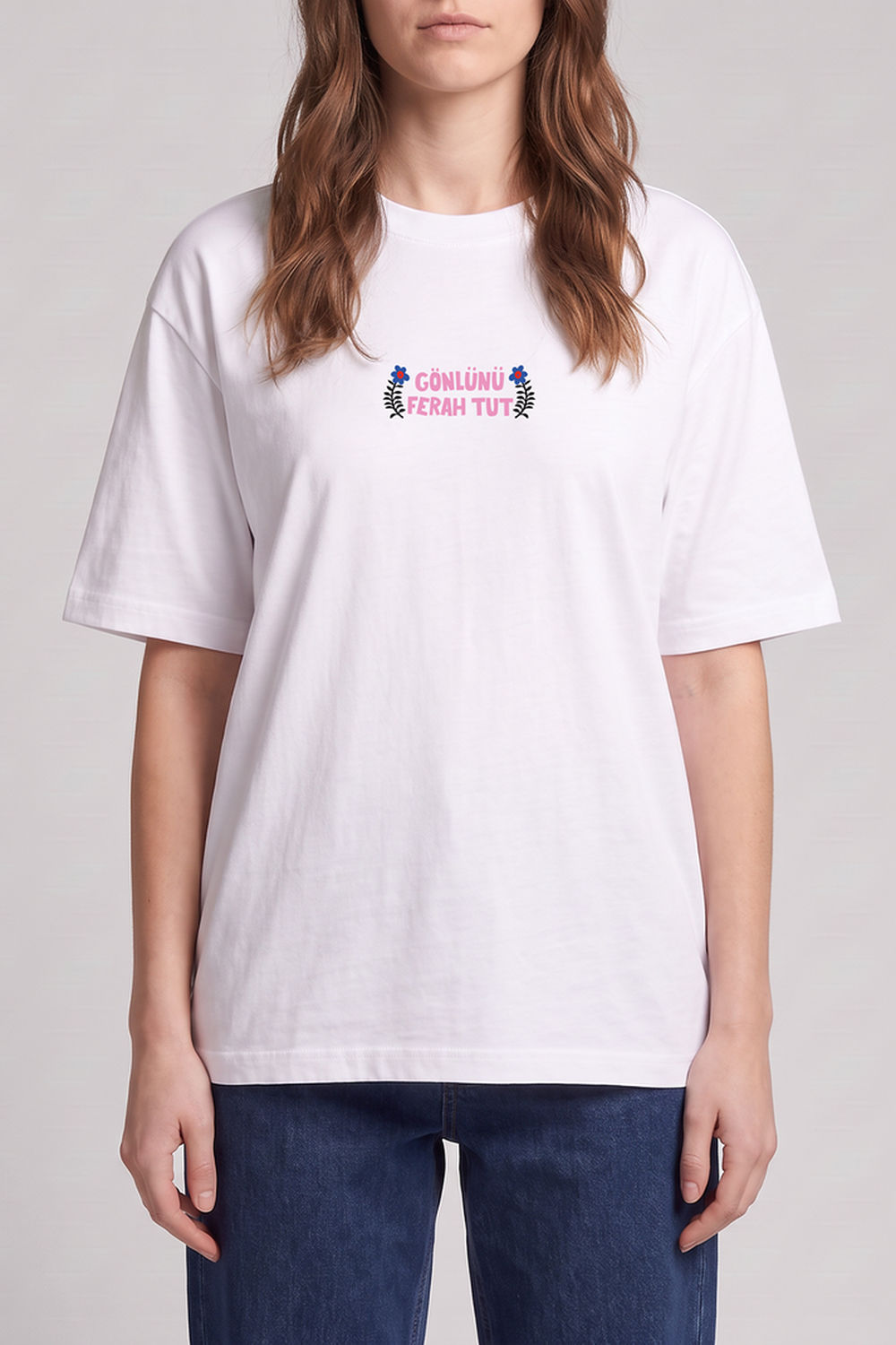 Gönlünü Ferah Tut Unisex Oversize Tshirt - 7
