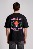 Gönlünü Ferah Tut Unisex Oversize Tshirt - 4